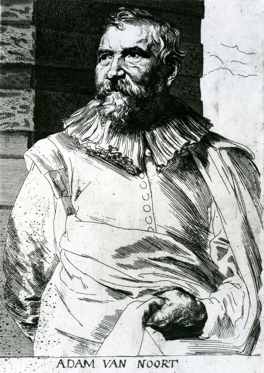 Adam Van Noort (15612–1641) av Anthony van Dyck