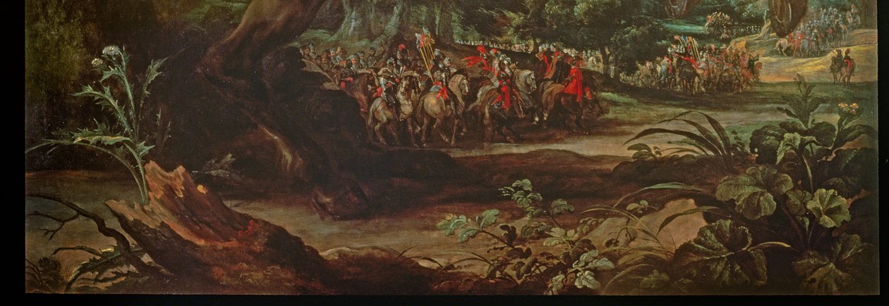Detalj av et portrett av Duc dArenberg, c.1641 olje på lerret av Anthony van Dyck