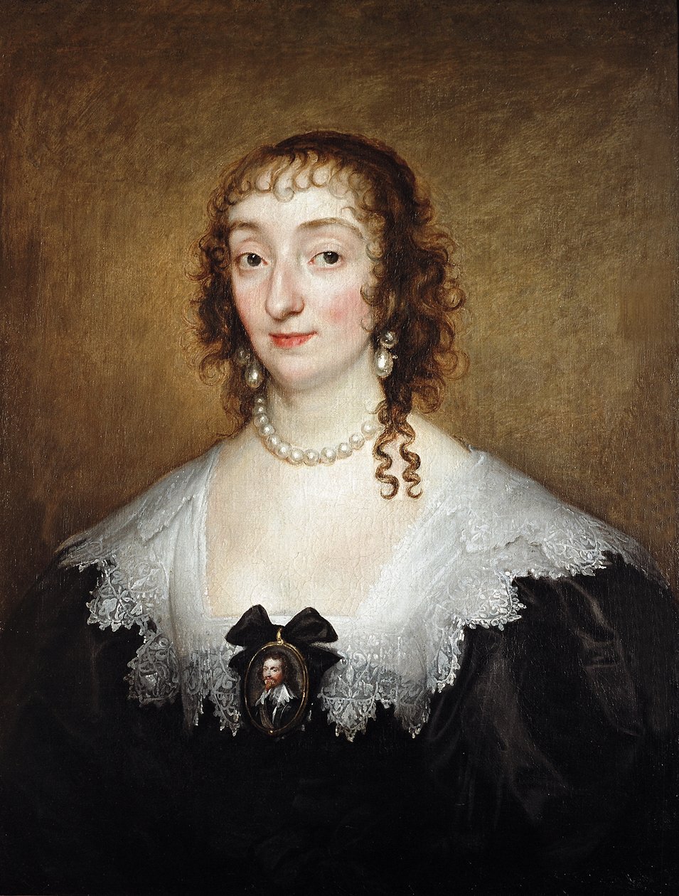 Katherine Manners, hertuginne av Buckingham, ca. 1633 av Anthony van Dyck