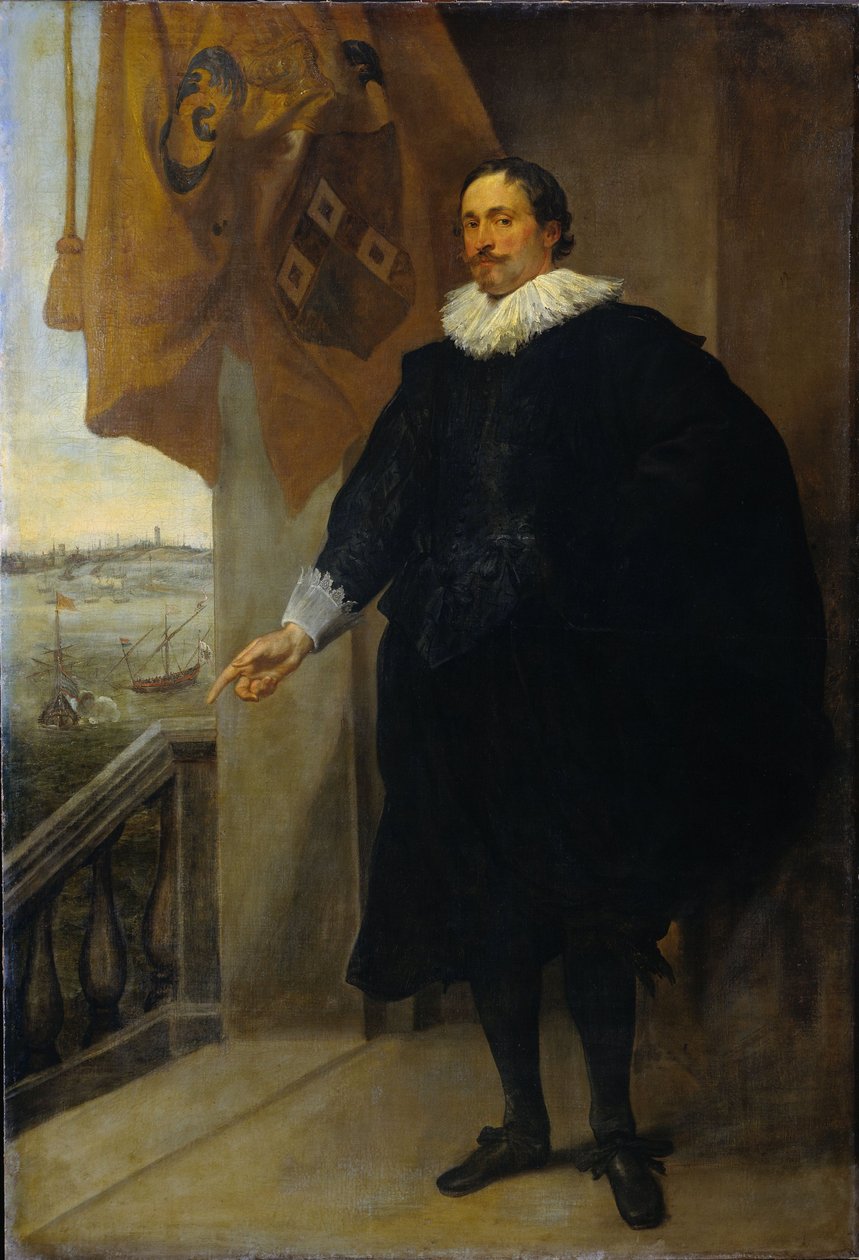 Portrett av Nicolaes van der Borght. Kjøpmannen i Antwerpen av Anthony van Dyck