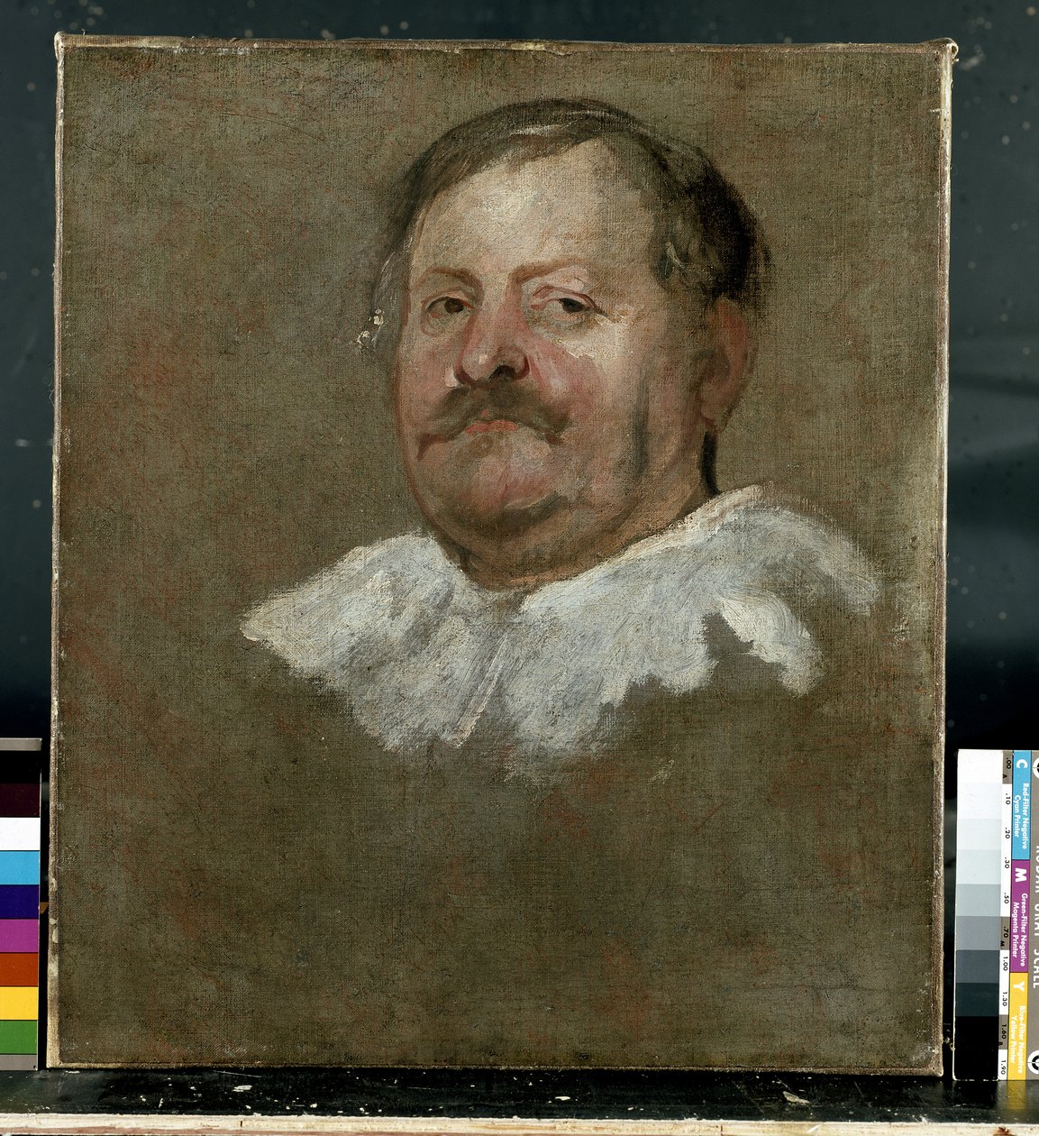 Portrett av en mann i en fallende krage av Anthony van Dyck