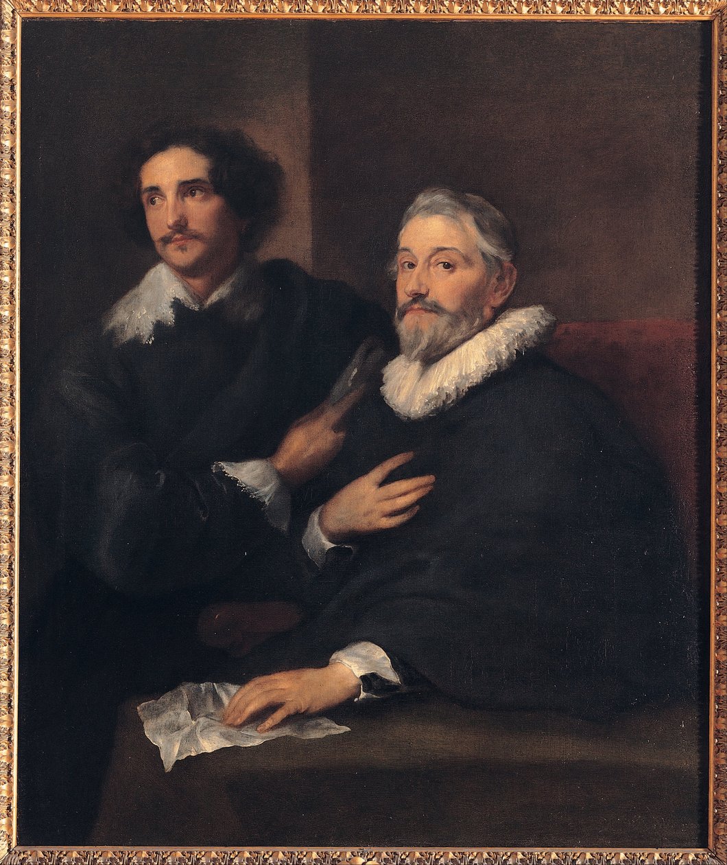 Portrett av graverne Pieter de Jode den eldre og Pieter de Jode den yngre av Anthony van Dyck
