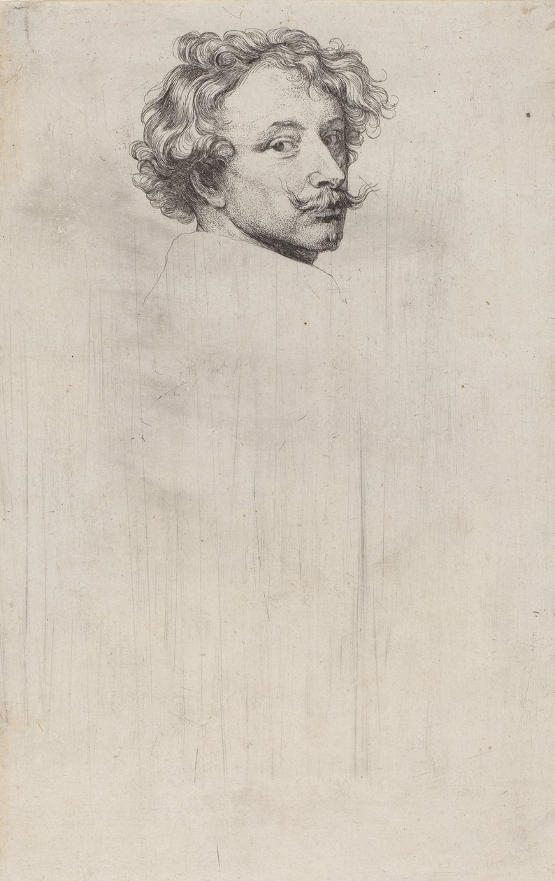 Selvportrett, ca. 1626-41 av Anthony van Dyck