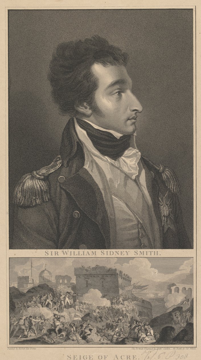 Admiral William Sidney Smith og The Siege of Acre av Anthony Cardon