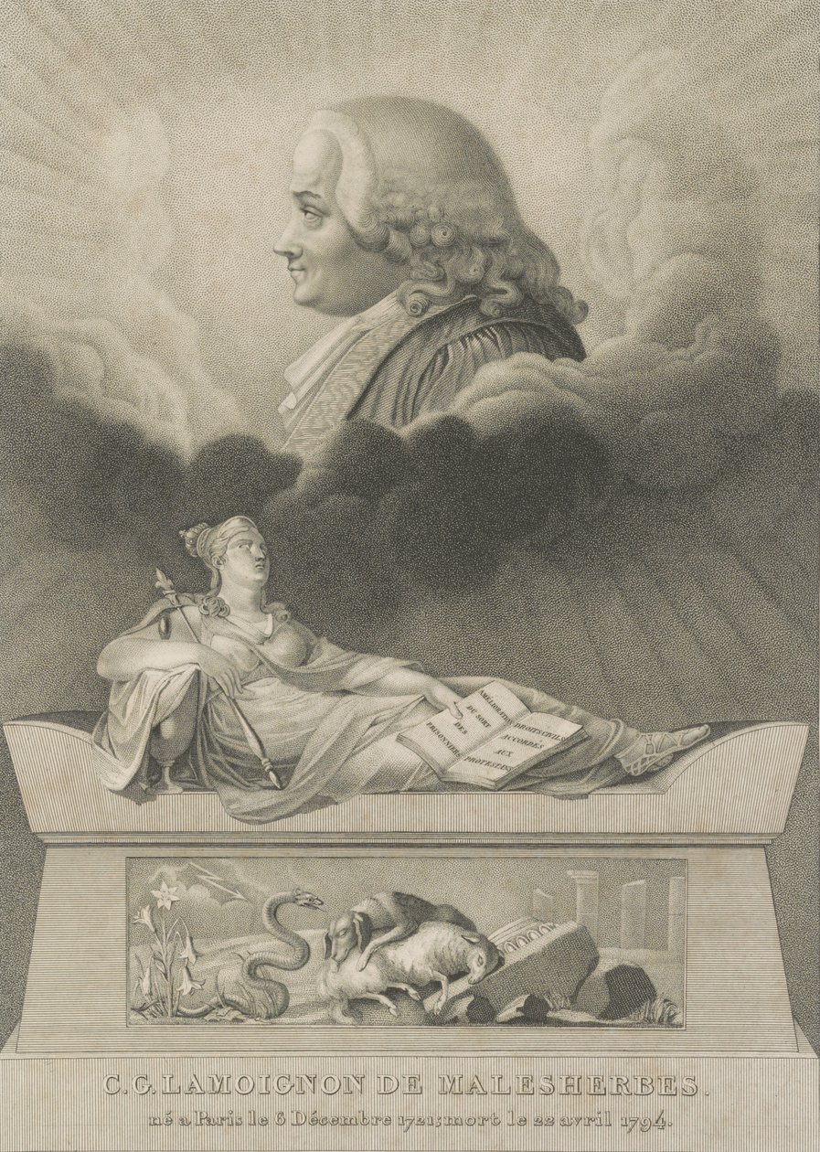 Christian Guillaume de Lamoignon de Malesherbes, 1798 av Anthony Cardon
