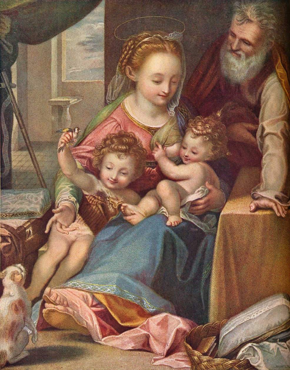 The Madonna of the Cat La Madonna del Gatto, c1575, 1906 av Anthony Cardon