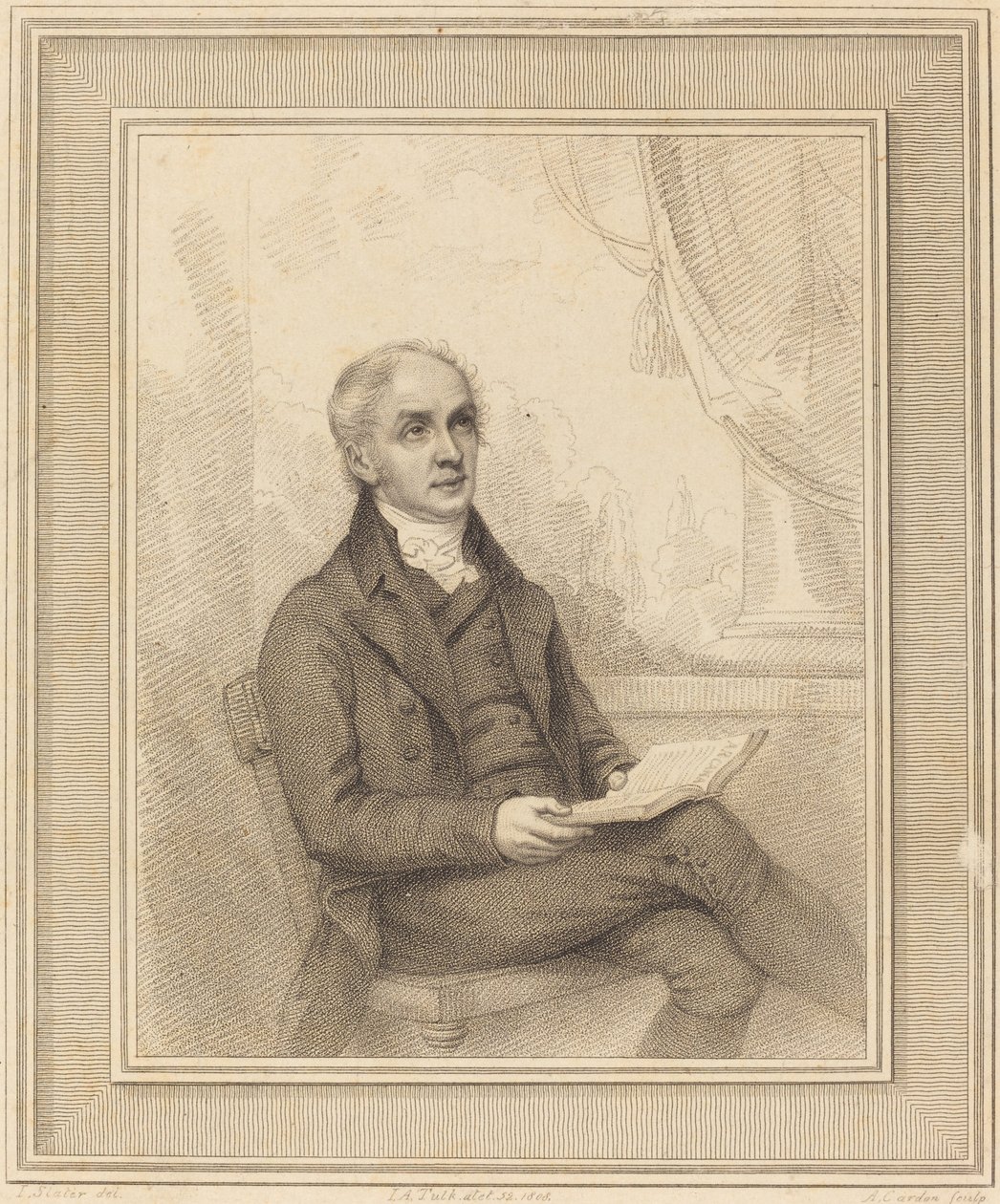 John Augustus oversetter av Anthony Cardon after Joseph Slater