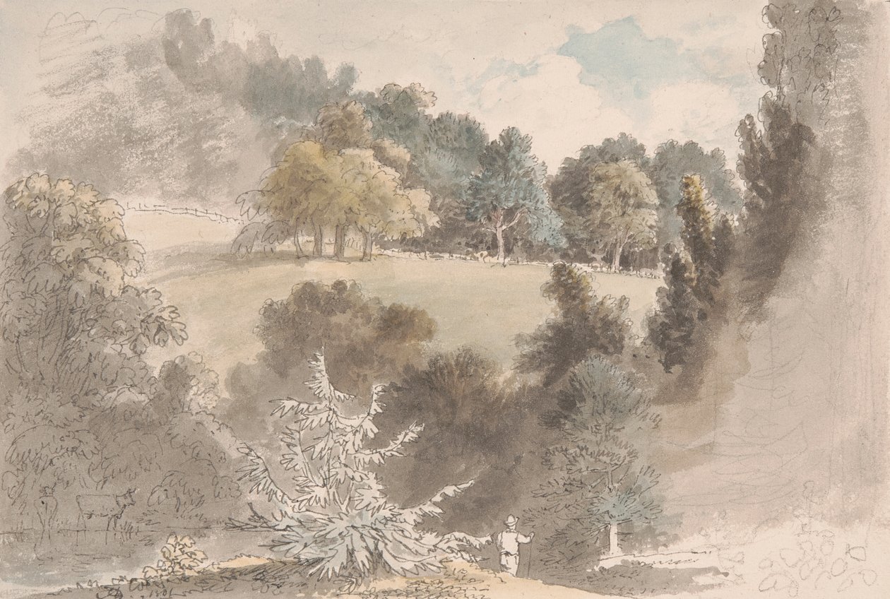 Landskap med trær av Anthony Devis