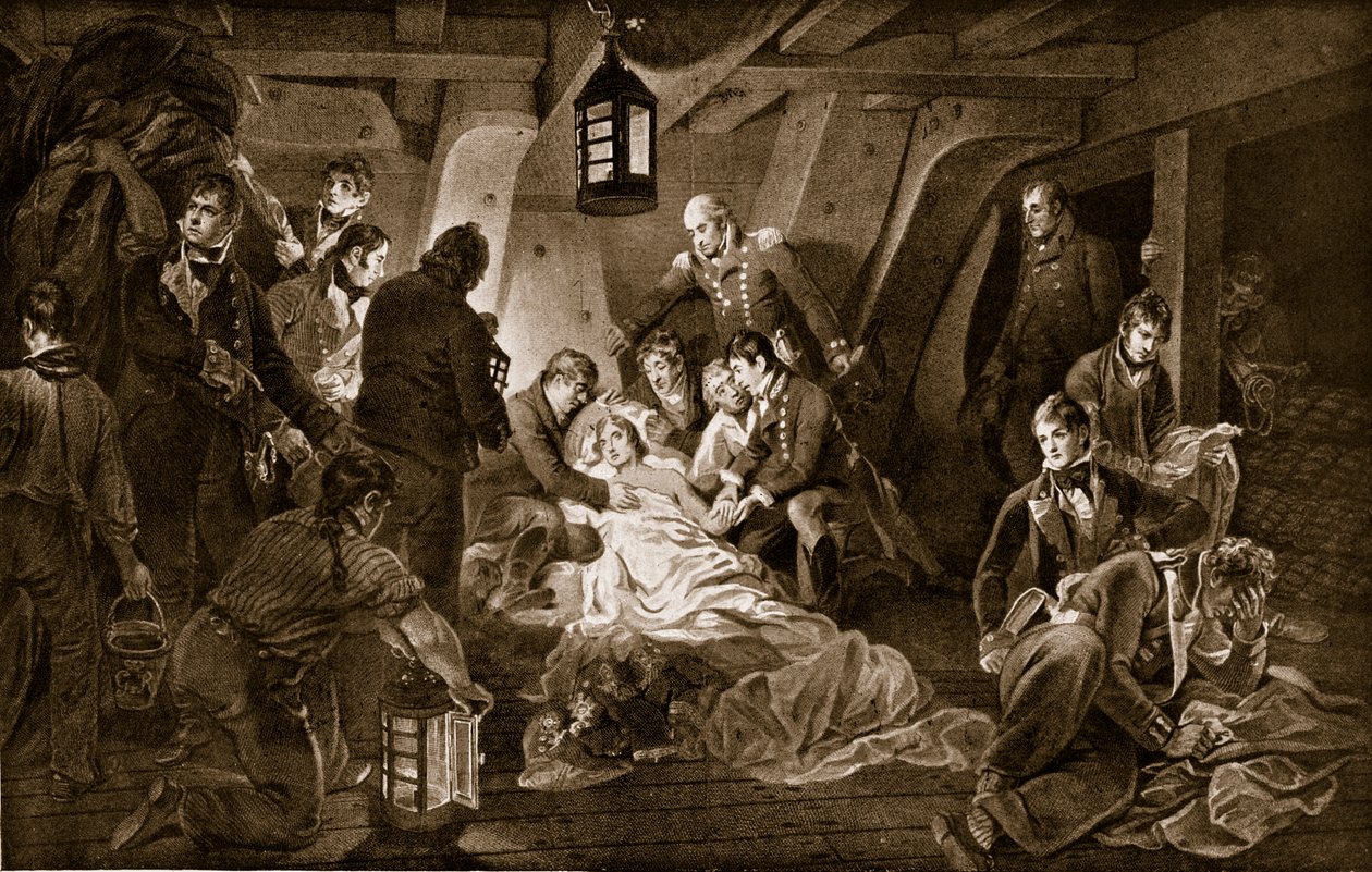 The Death of Nelson, 1805, illustrasjon fra 
