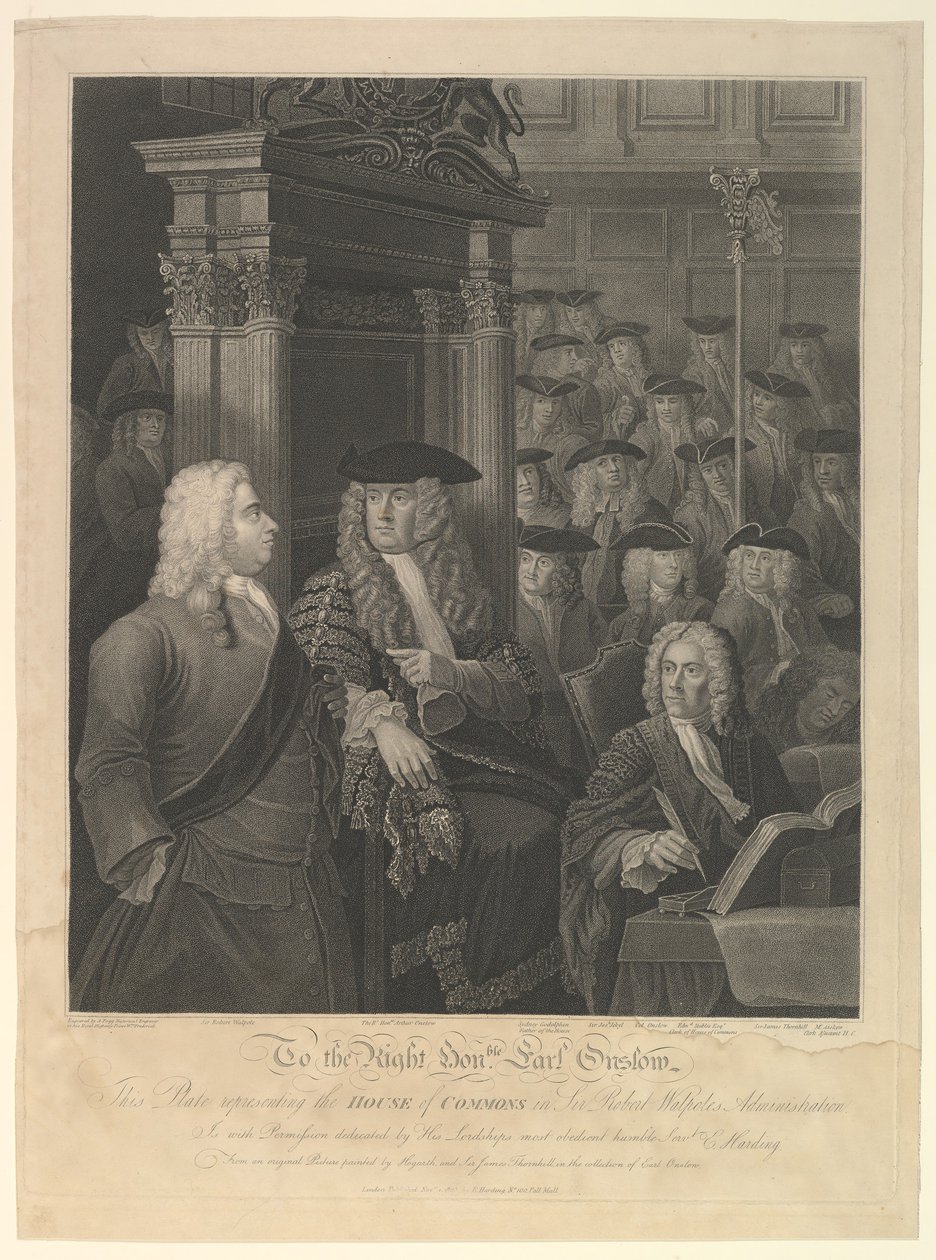 Underhuset - Sir Robert Walpoles administrasjon, 1. november 1803. av Anthony Fogg