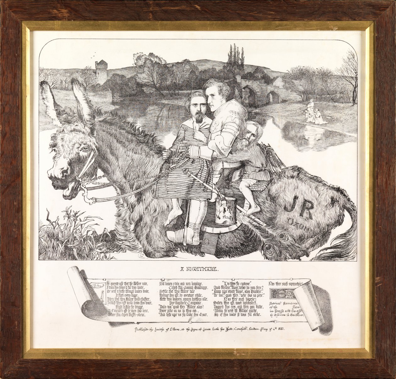 Et mareritt (zinkotype) av Anthony Frederick Augustus Sandys