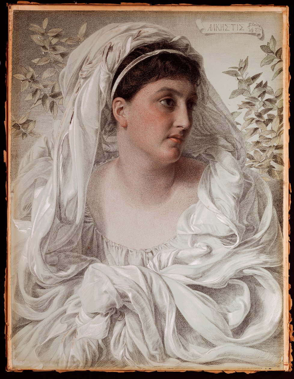 Alcestis: Et portrett av Lady Donaldson, 1877 av Anthony Frederick Augustus Sandys