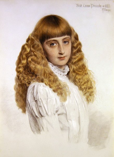 Portrett av Violet Louisa Ponsonby av Anthony Frederick Augustus Sandys