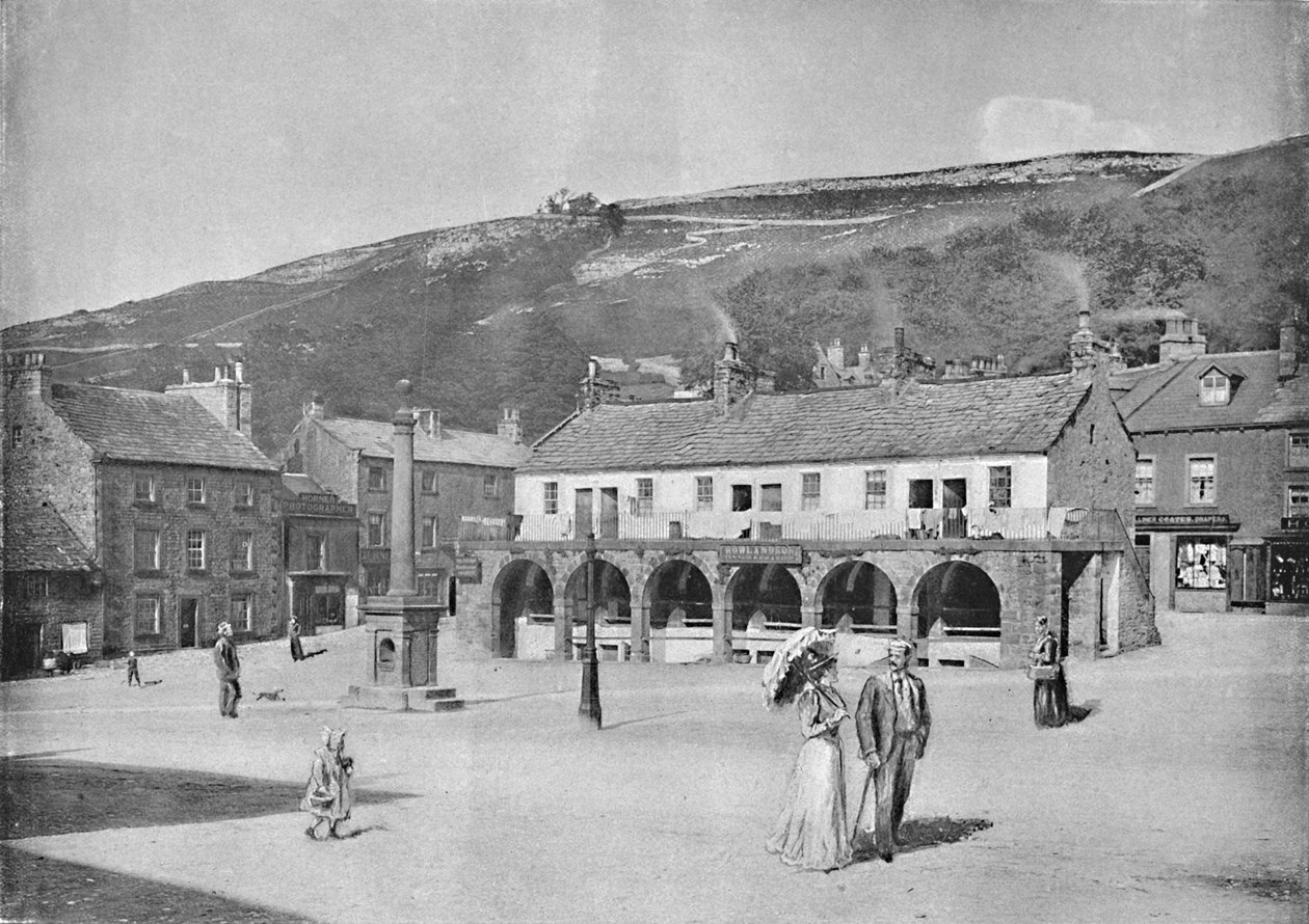 Old Shambles and Market Place, Settle, c1896 av Anthony Horner