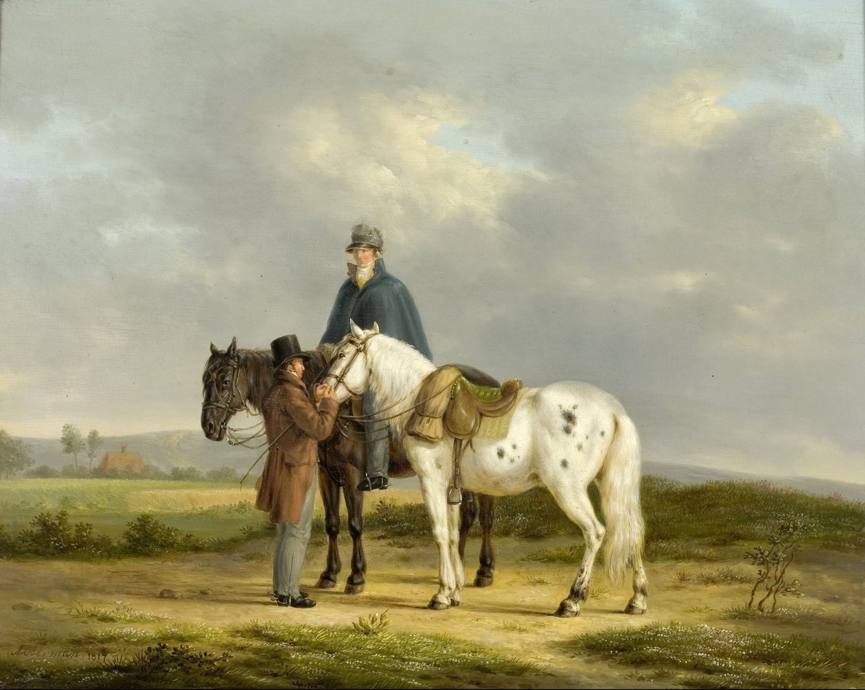 To ryttere i et landskap av Anthony Oberman