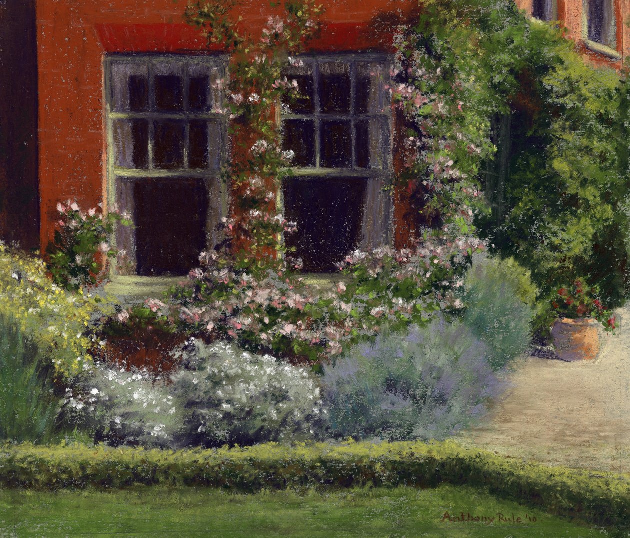 Albertines at Mill Down, 2010 (pastell på papir) av Anthony Rule