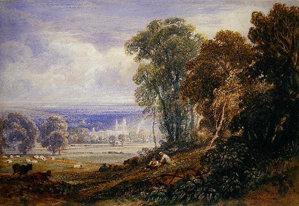 Byland Abbey av Anthony Vandyke Copley Fielding