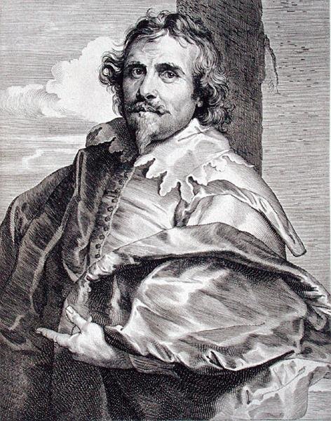 Daniel Mytens (ca. 1590-c.1647), gravert av Paulus Pontius (1603-58) (gravering) av Anthony van (after) Dyck