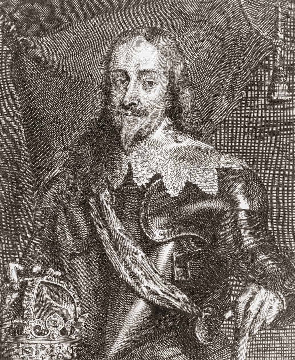Kong Charles I, konge av England, Skottland og Irland. av Anthony van (after) Dyck