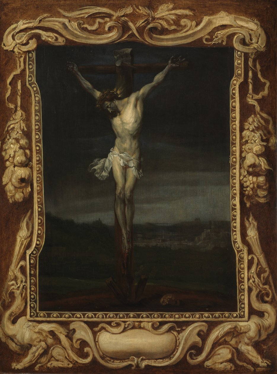 Kristus på korset, ca. 1630-32 (olje på panel) av Anthony van (attr. to) Dyck