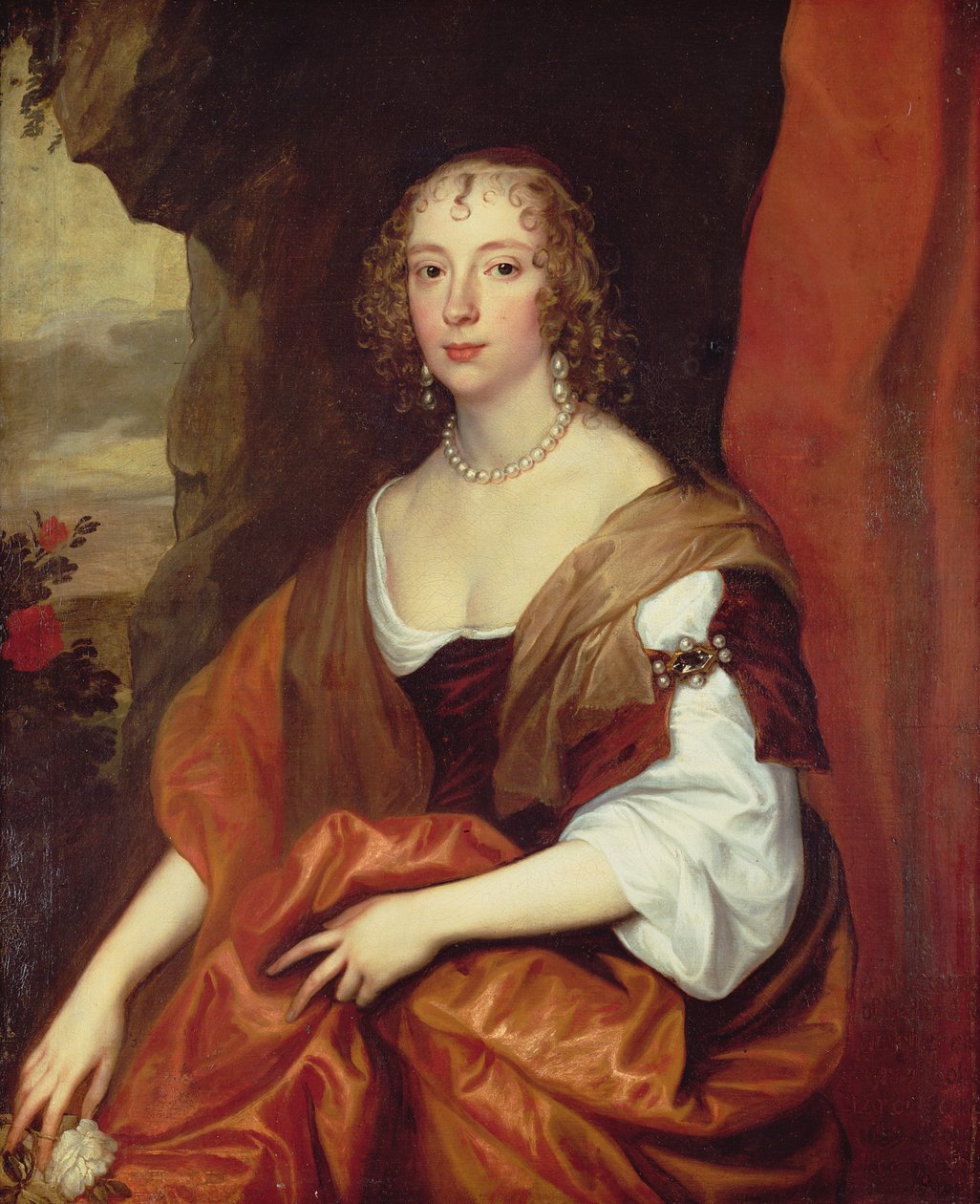 Anne Carr, grevinne av Bedford, 22 år gammel, av Anthony van Dyck
