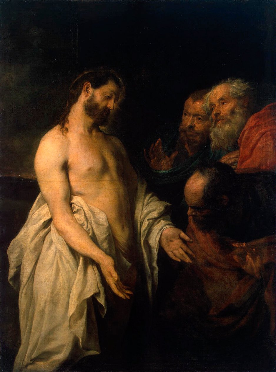 Kristi tilsynekomst for disiplene, 1625-1626. av Anthony van Dyck