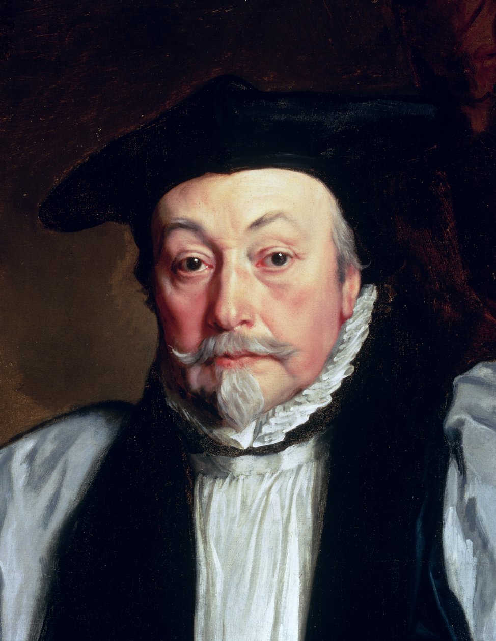 Erkebiskop William Laud (1573-1645) ca. 1635-37 (detalj av 62513) av Anthony van Dyck