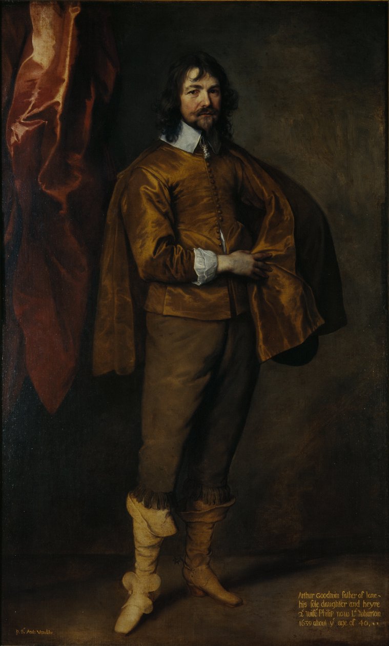 Arthur Goodwin, MP (olje på lerret) av Anthony van Dyck
