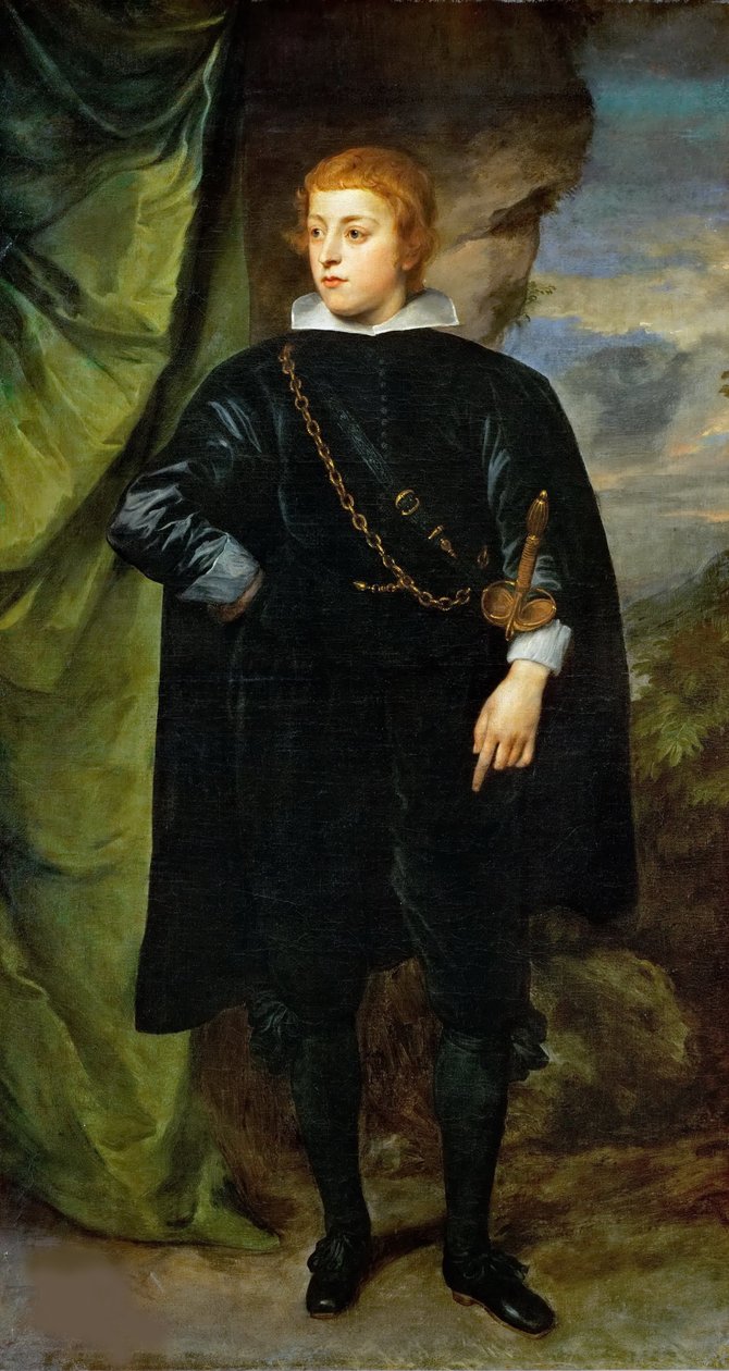 Carlo Emanuele dEste, markis av Borgomanero 1622-1695, ca. 1635. av Anthony van Dyck