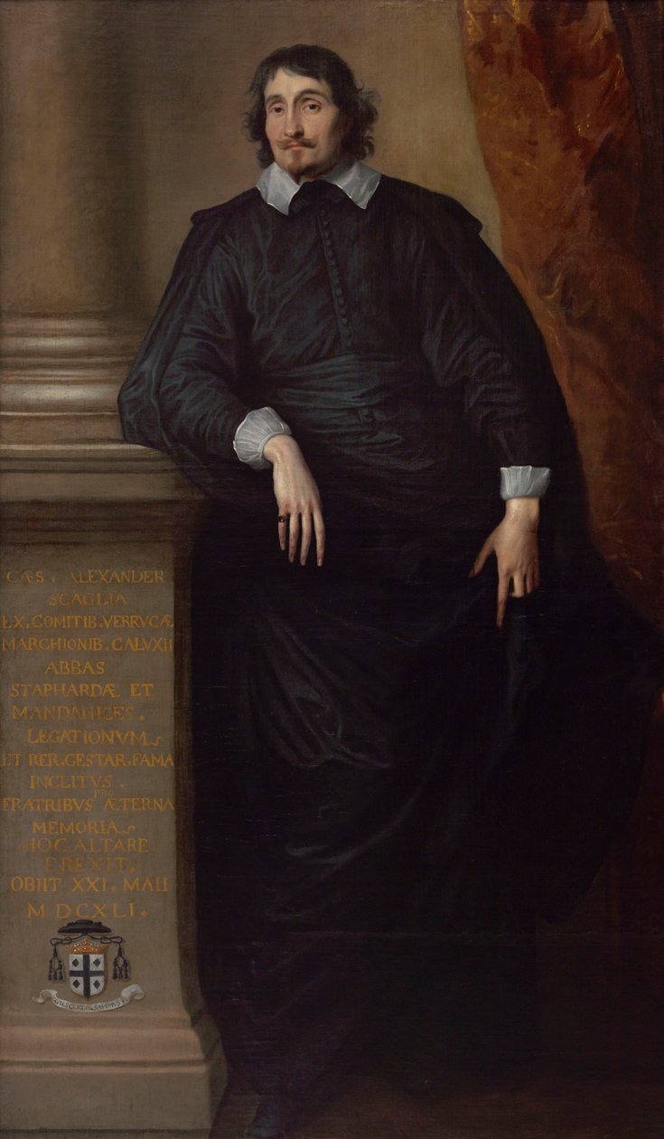 Cesare Alessandro Scaglia di Verrua, abbed av Staffarda og Mandanici av Anthony van Dyck