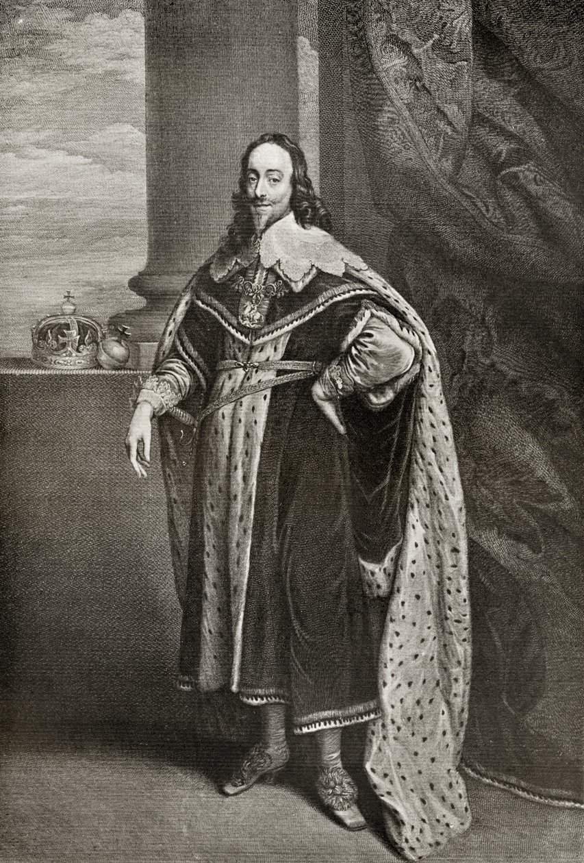 Charles I, gravert av Sir Robert Stange, fra 