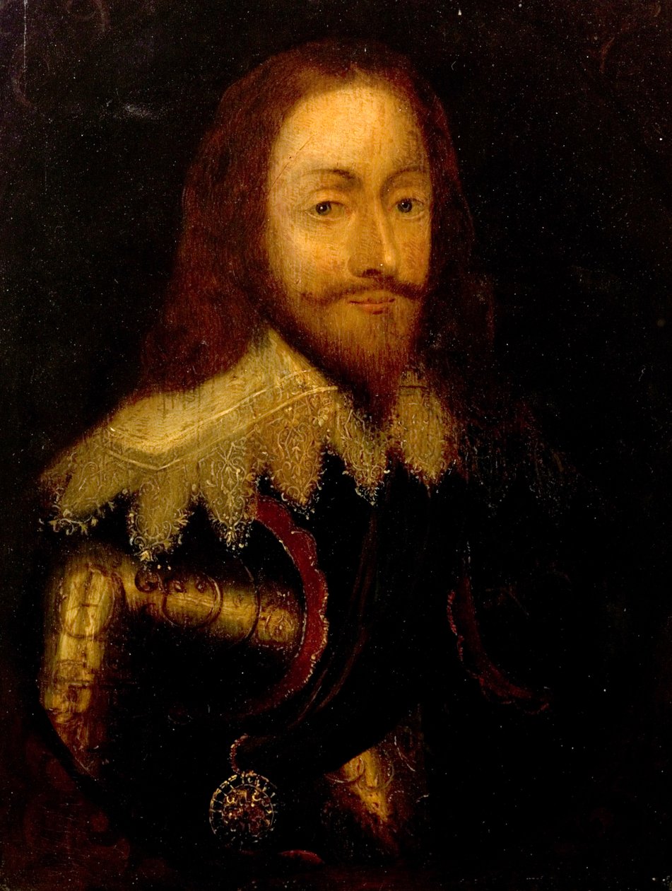 Charles I, i rustning iført tistelordenen av Anthony van Dyck