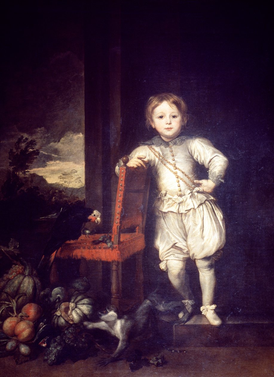 Barn i hvit kjole, av Anthony van Dyck (1599-1641) av Anthony van Dyck