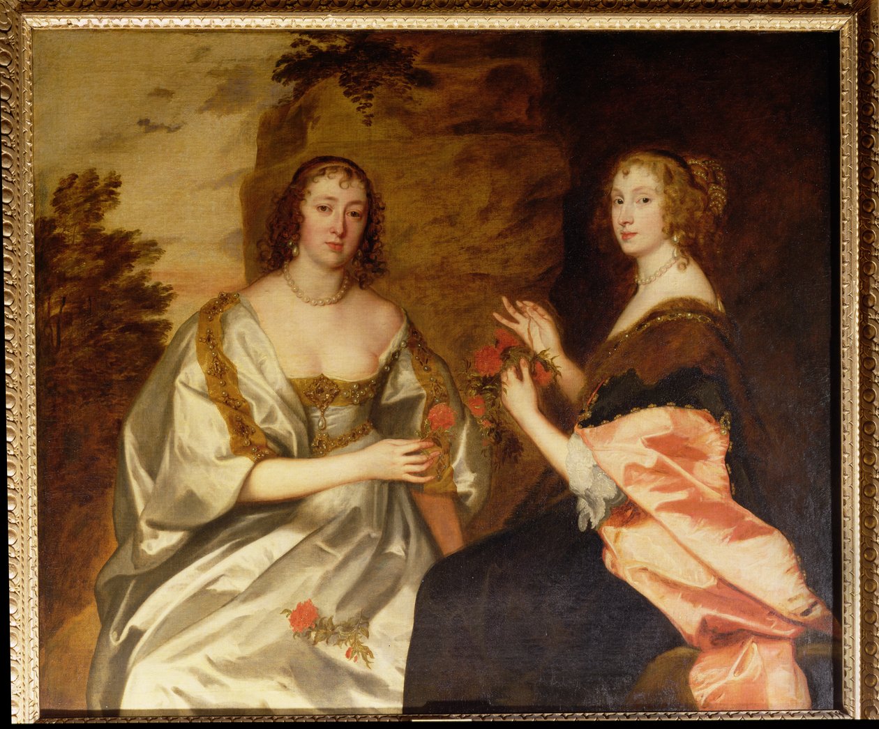 grevinne av Morton (d.1654) og fru Killigrew (d.1638) av Anthony van Dyck