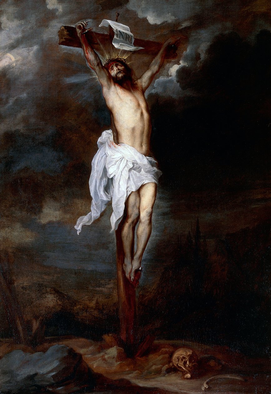 Crucifixion, ca 1621-1625, av Anton van Dyck (1599-1641), olje på lerret av Anthony van Dyck