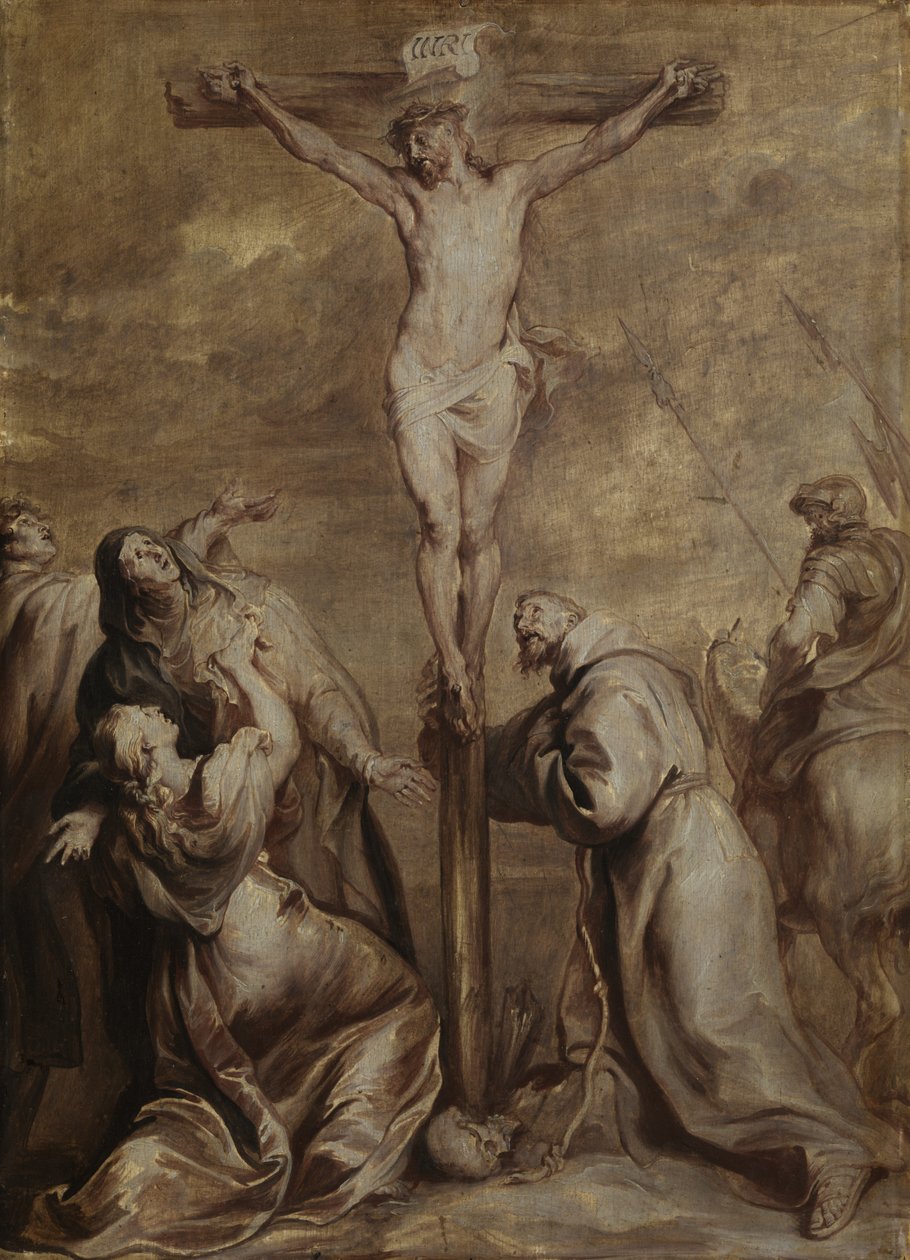Korsfestelse med Saint Francis, 1630-32 av Anthony van Dyck