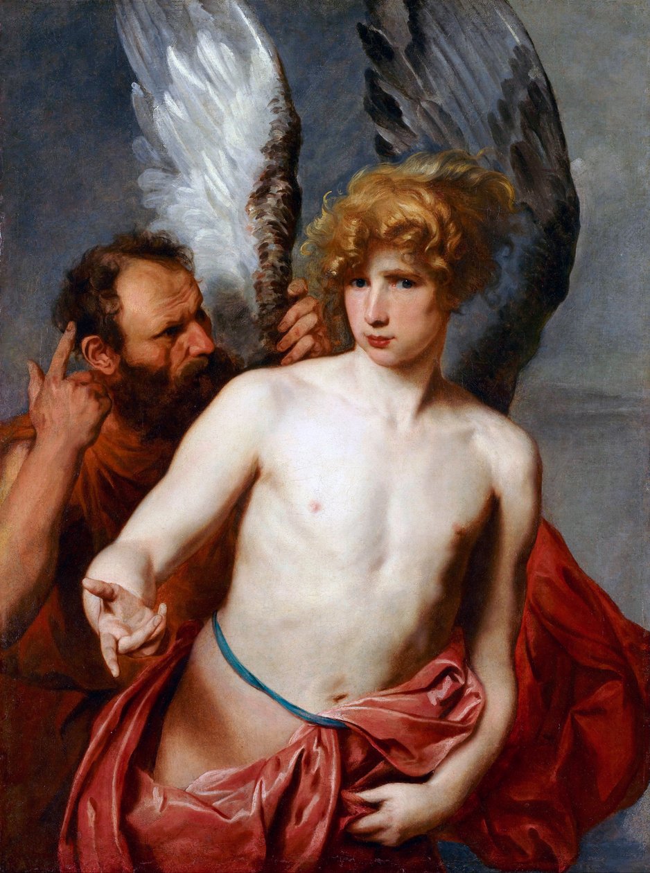 ""Dedale og Icarus"" Maleri av Sir Anthony van Dyck (1599-1641) 1615-1620 Art Gallery of Ontario, Toronto av Anthony van Dyck