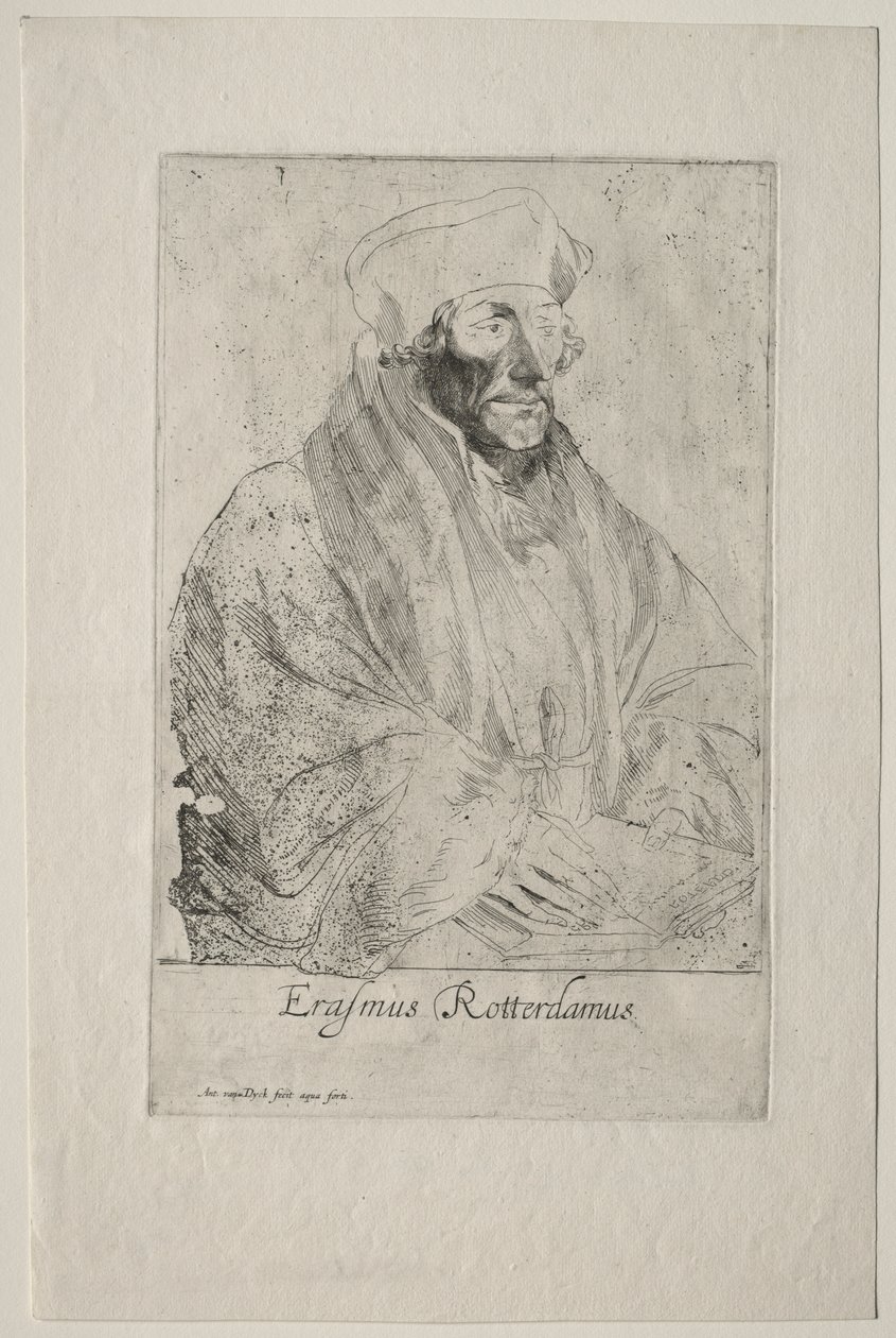 Desiderius Erasmus fra Rotterdam av Anthony van Dyck
