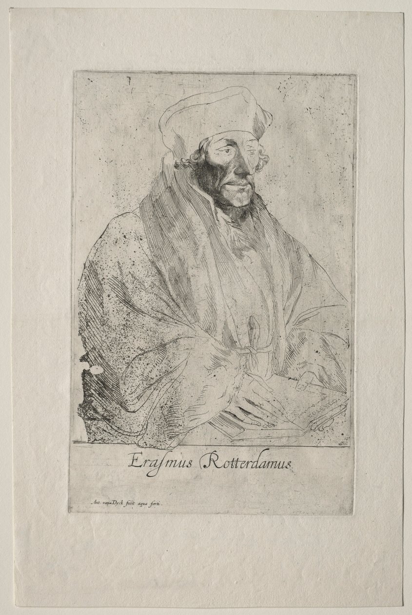 Desiderius Erasmus fra Rotterdam av Anthony van Dyck
