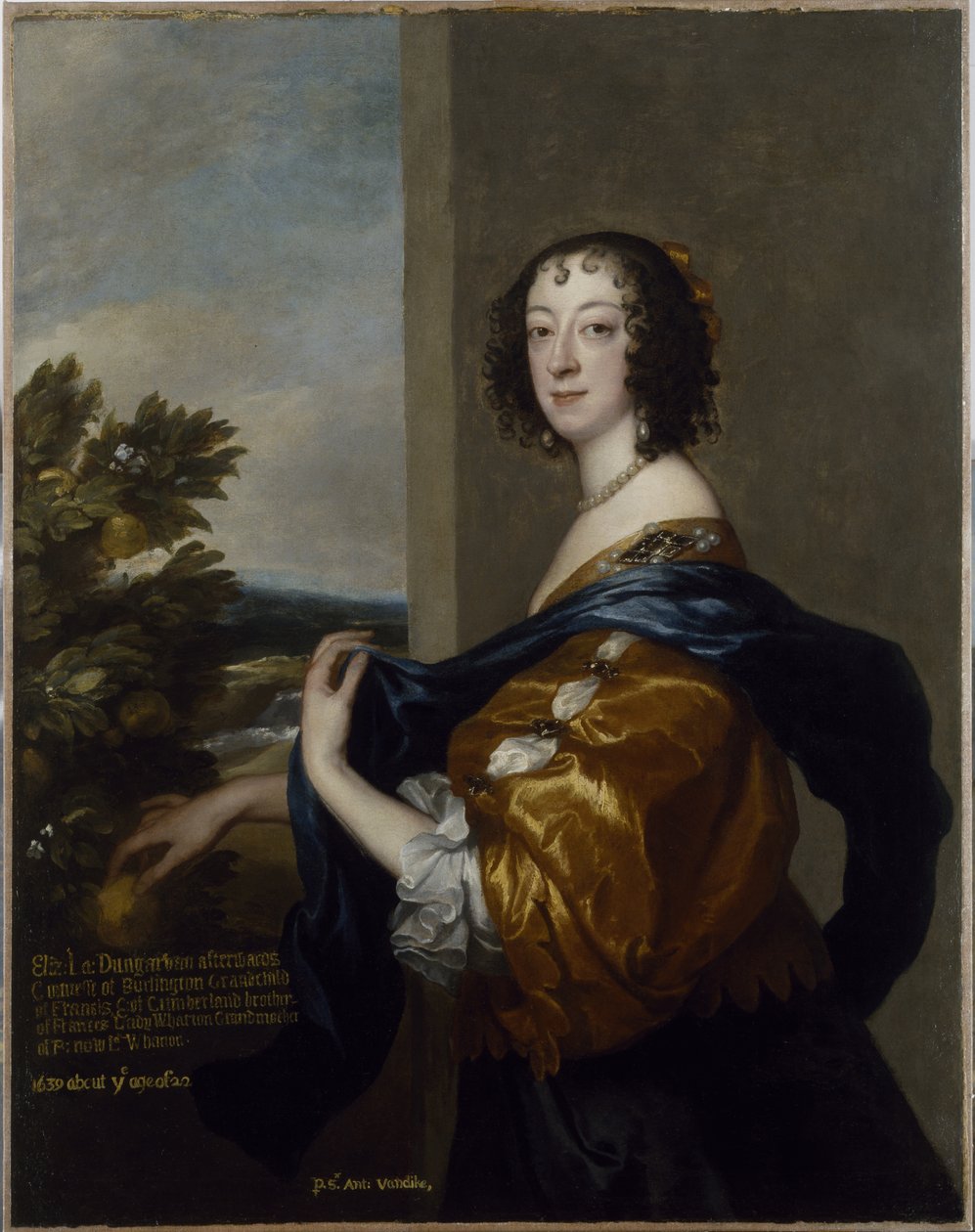 Elizabeth, Lady Dungarvan og Clifford (olje på lerret) av Anthony van Dyck
