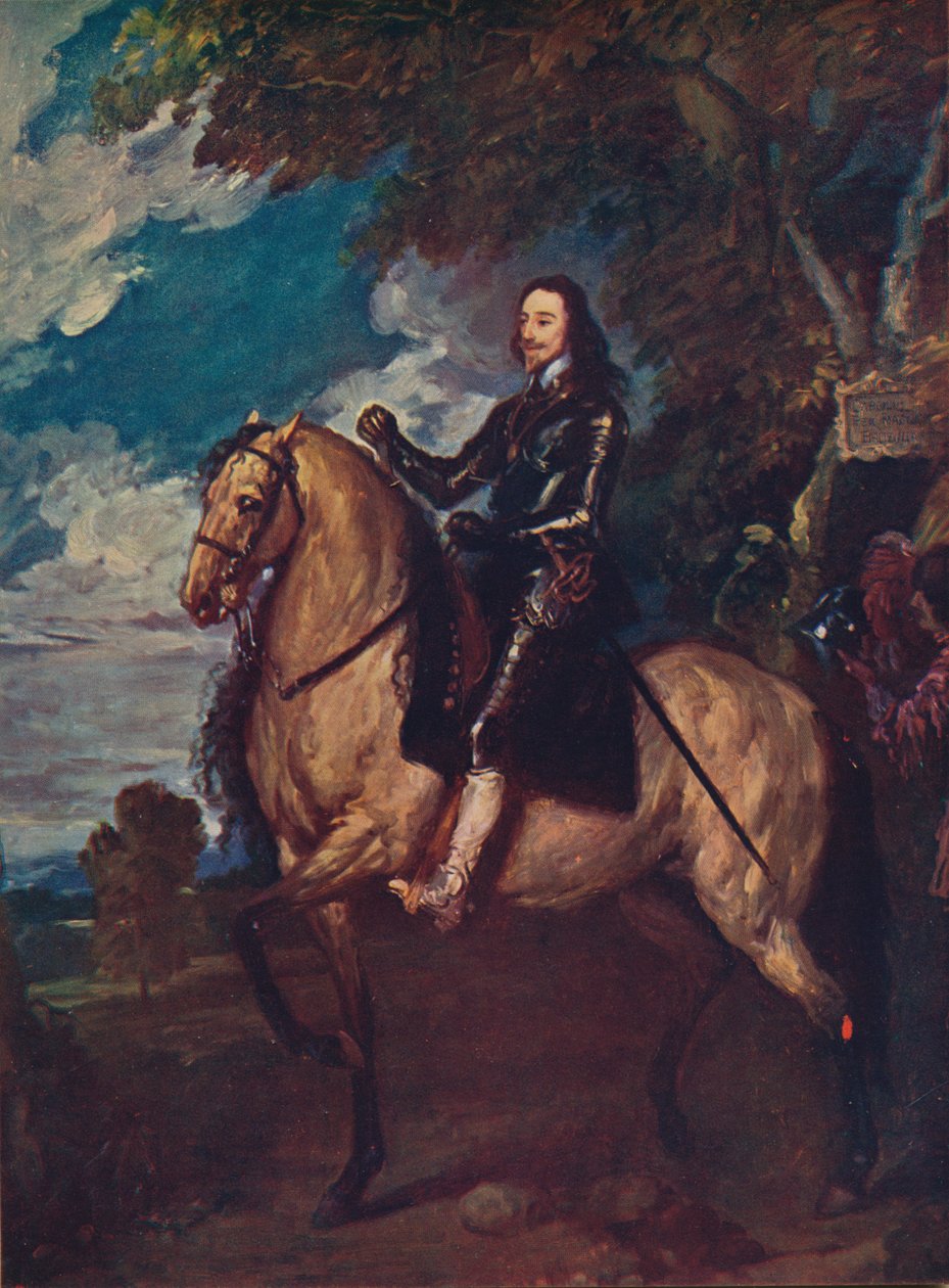 Rytterportrett av Charles I, c1637, c1915 av Anthony van Dyck