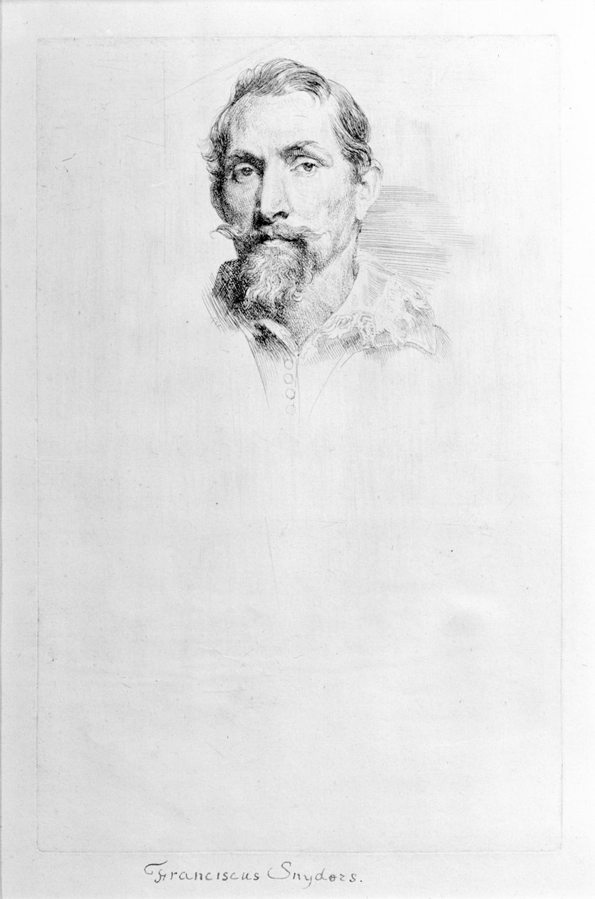 Frans Snyders, fra The Iconography, tidlig på 1600-tallet. av Anthony van Dyck