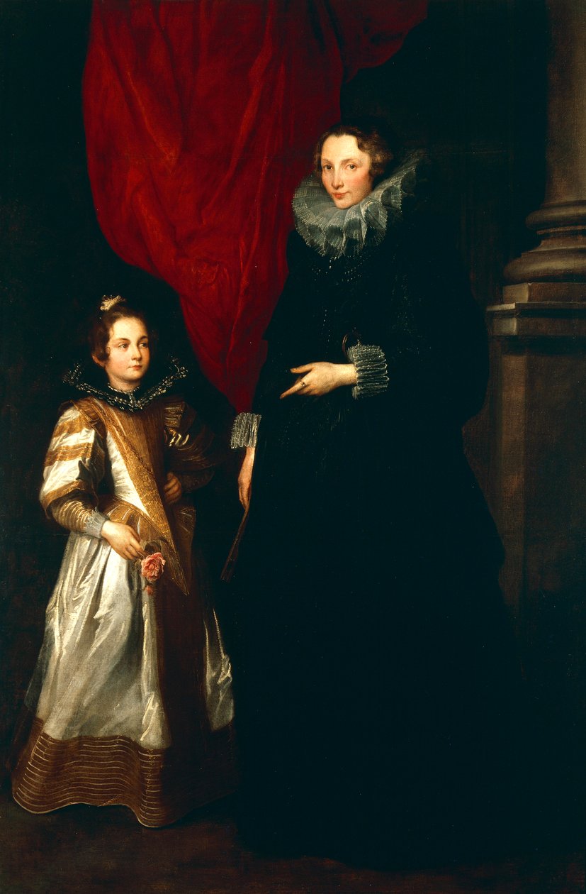 Geronima Brignole Salg med datteren av Anthony van Dyck
