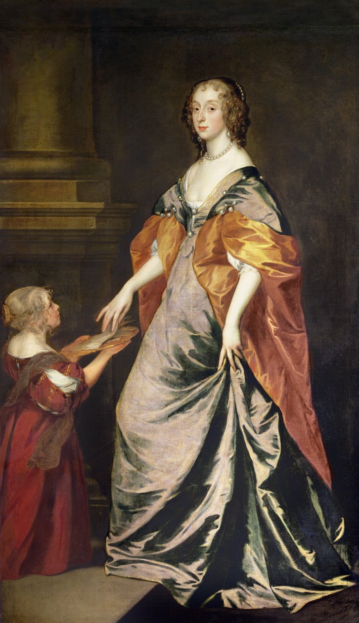 Lady Mary Villiers (1622-85) og fru Gibson av Anthony van Dyck