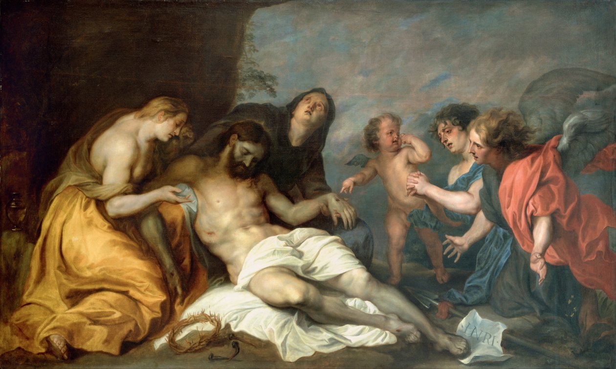 Klagesang over den døde Kristus av Anthony van Dyck