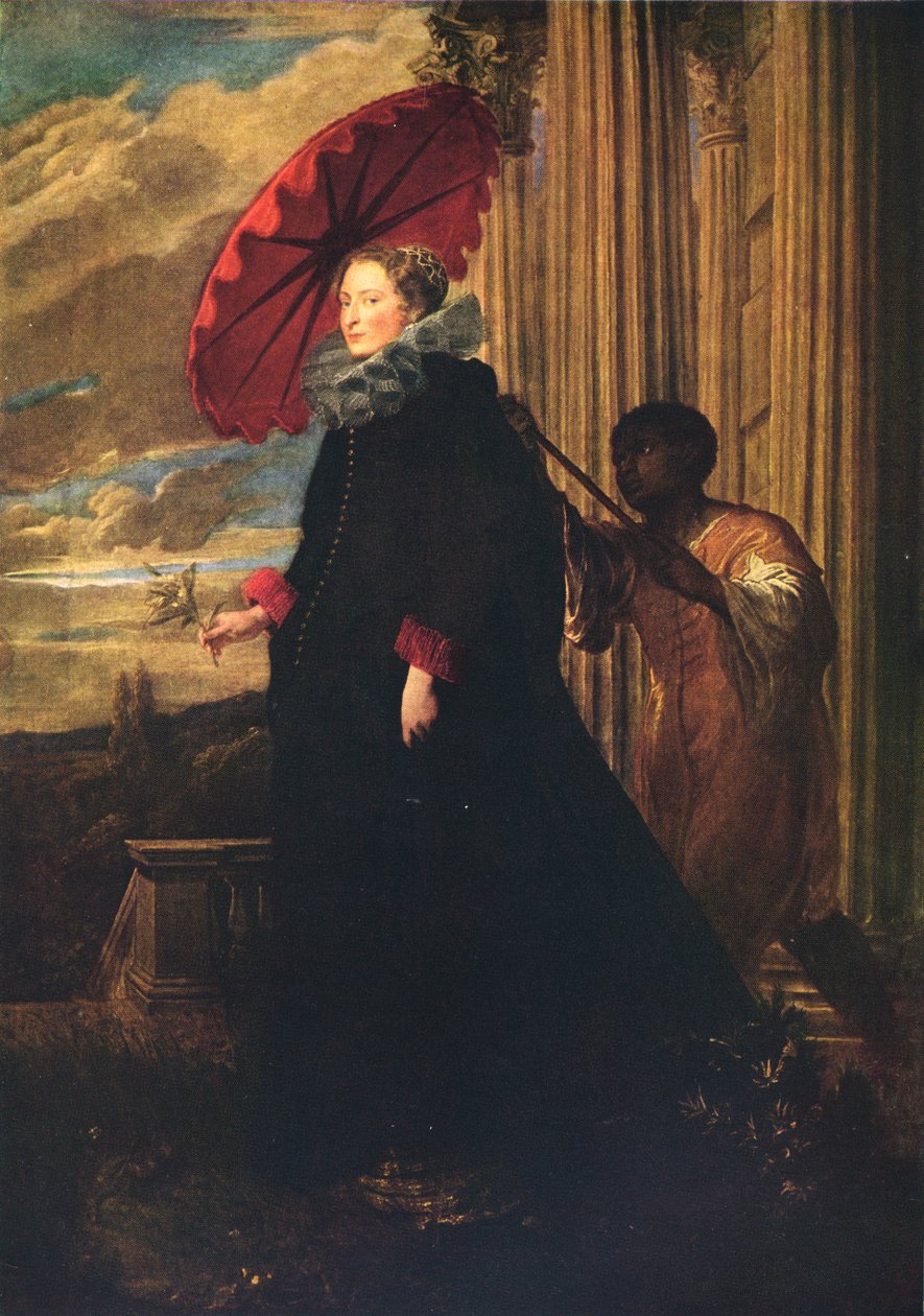 Marchesa Elena Grimaldi, kone til Marchese Nicola Cattaneo, c1623 av Anthony van Dyck