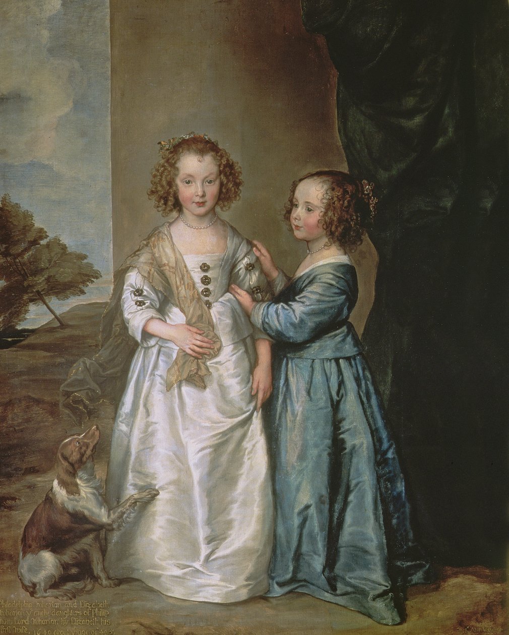 Philadelphia og Elisabeth Wharton av Anthony van Dyck