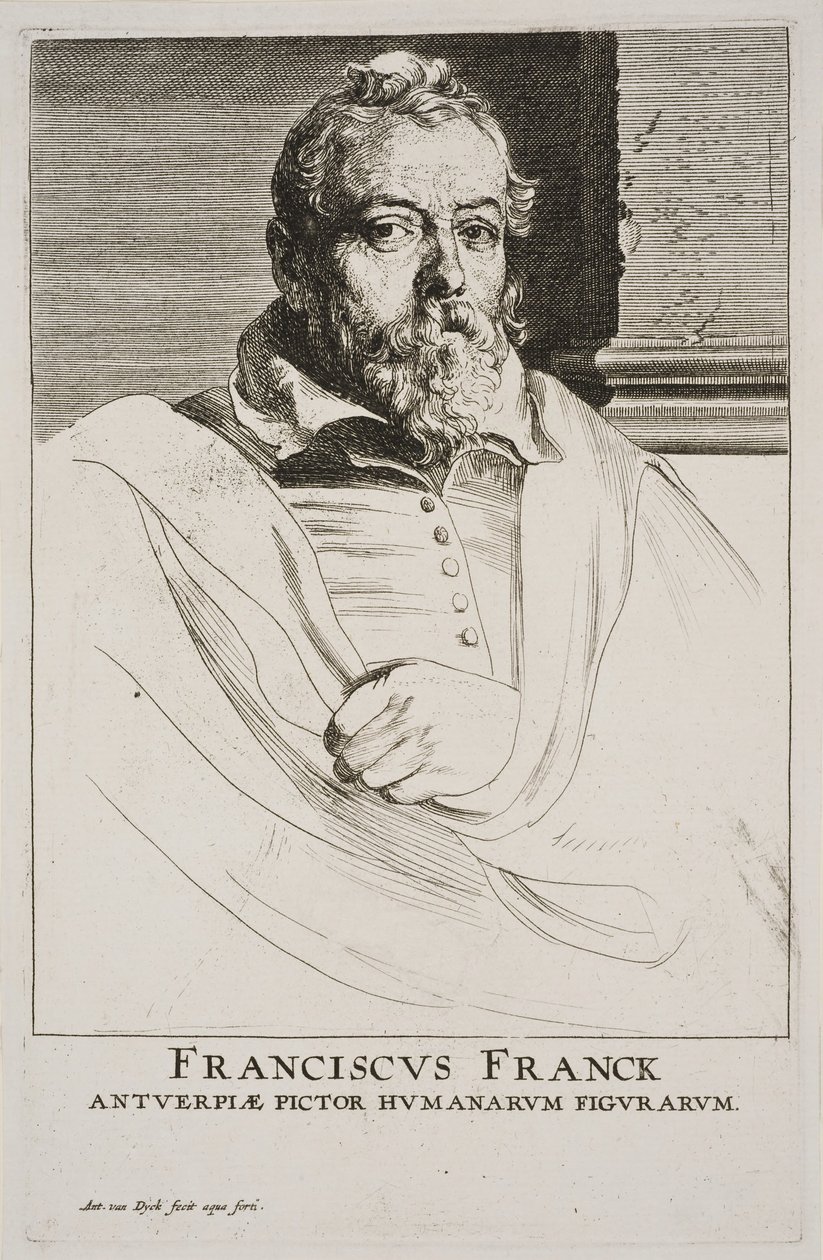 Portrett av Frans Francken av Anthony van Dyck