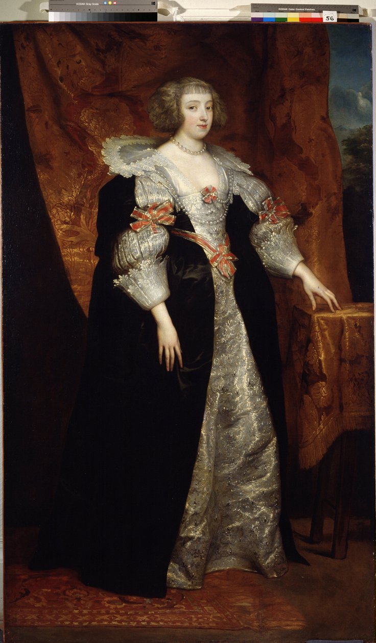 ""Portrett av en nederlandsk adelskvinne"" Maleri av Sir Anthonis (Antoine, Anthony eller Antoon) van Dyck (1599-1641) 1600-tallets statsmuseum Arkhangelskoye Estate, Moskva av Anthony van Dyck