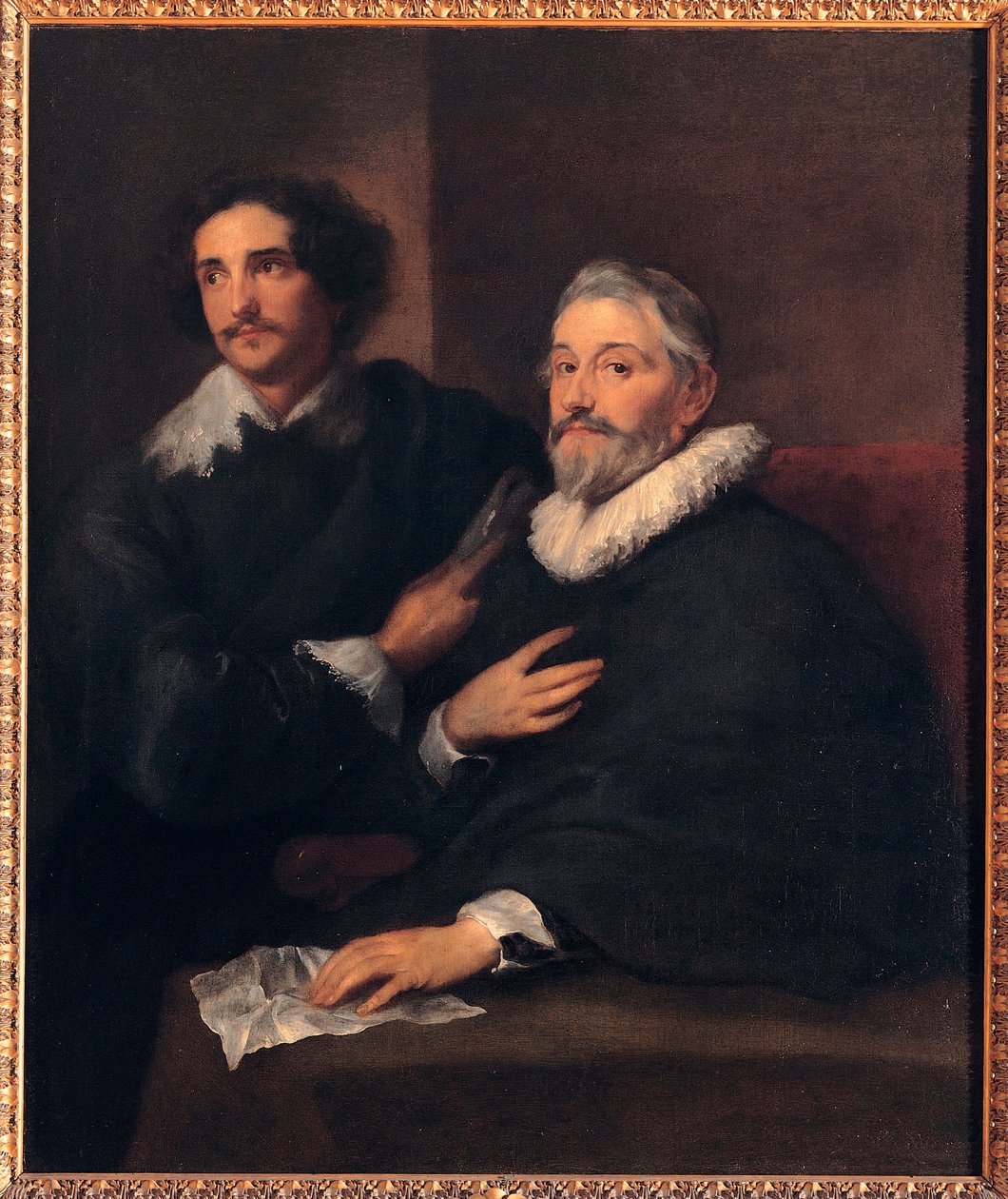 Portrait of the Brothers of Wael (Portrait of the Brothers of Wael) - Maleri av Sir Anthonis (Anton eller Antoon) van Dyck (1599-1641), olje på lerret (120x103 cm), ca 1620-1630, engelsk kunst av Anthony van Dyck